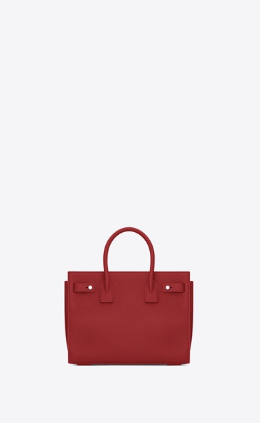 Baby Sac de Jour-Tasche aus lippenstiftrotem Narbenleder